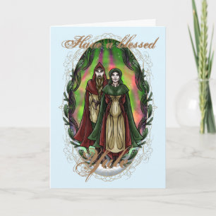 Cartão Woden & Fríge: Saudações Yule
