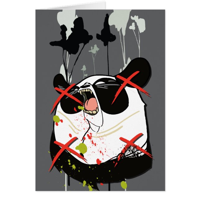 Cartão Woebots "panda " (Frente)