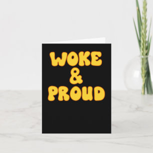 Cartão Woke e Orud Slogan Sticker