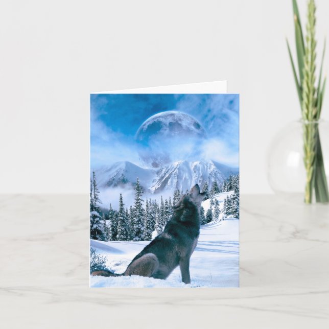 Cartão Wolf Call (Frente)