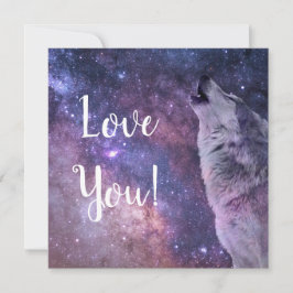 Cartão Wolf Flat Greeting Card