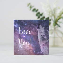 Cartão Wolf Flat Greeting Card