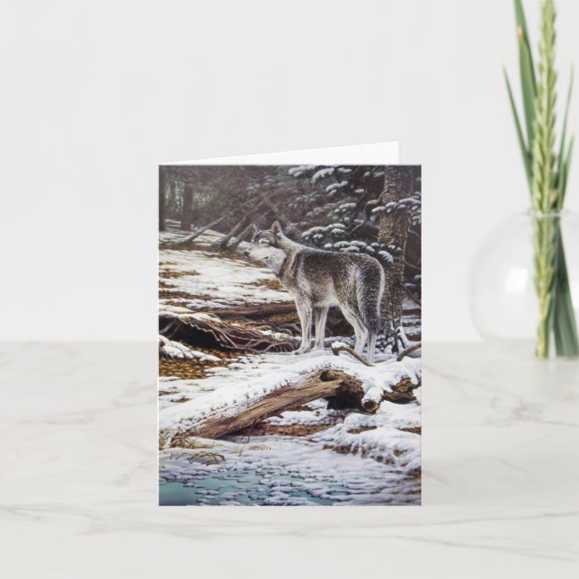 Cartão Wolf Greeting Cards (Frente)