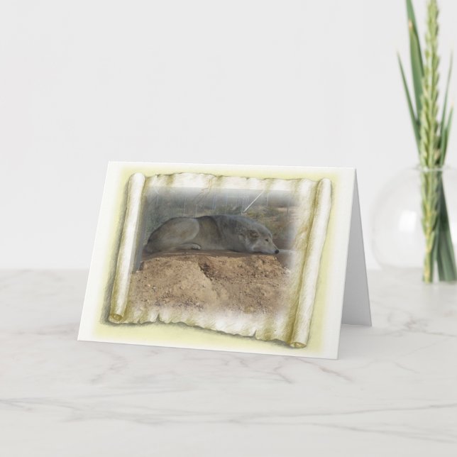 Cartão Wolf Thoughts (Frente)