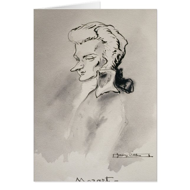 Cartão Wolfgang Amadeus Mozart (Frente)