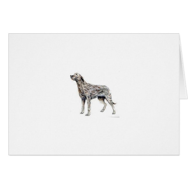 Cartão Wolfhound irlandês (Frente Horizontal)
