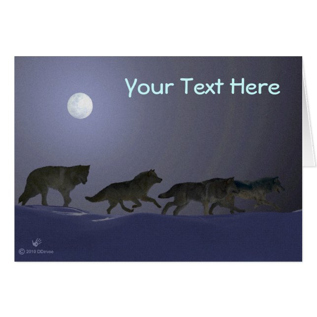 Cartão Wolfpack (Frente Horizontal)