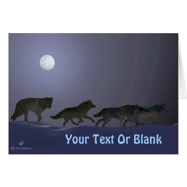 Cartão Wolfpack (Frente Horizontal)