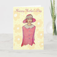 Woman in Pink Hat Mother's Day