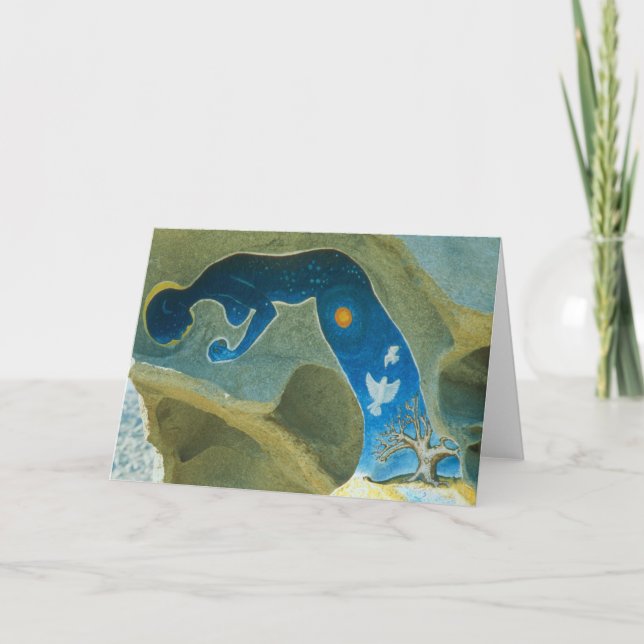 Cartão Woman Made of the Cosmos/Folded Card (Frente)