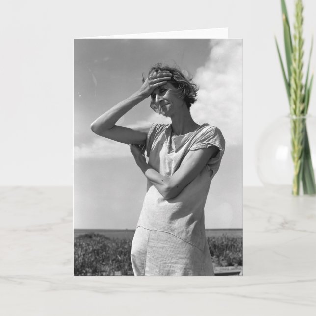 Cartão Woman of the High Plains (Frente)