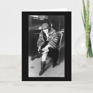Cartão Woman with Booze in Her Boot 1922