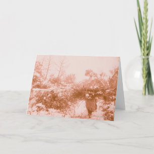 Cartão Woman Wood Gatherer