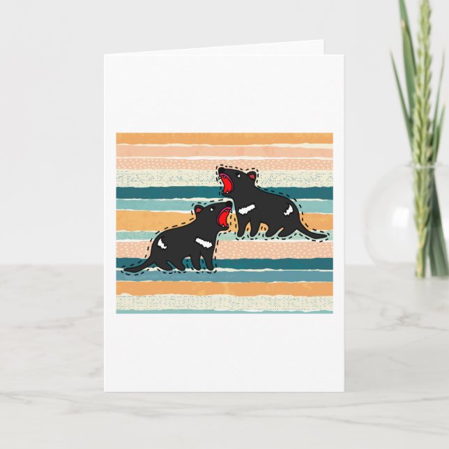 Cartão Wombat Australia Cute Animals (Frente)