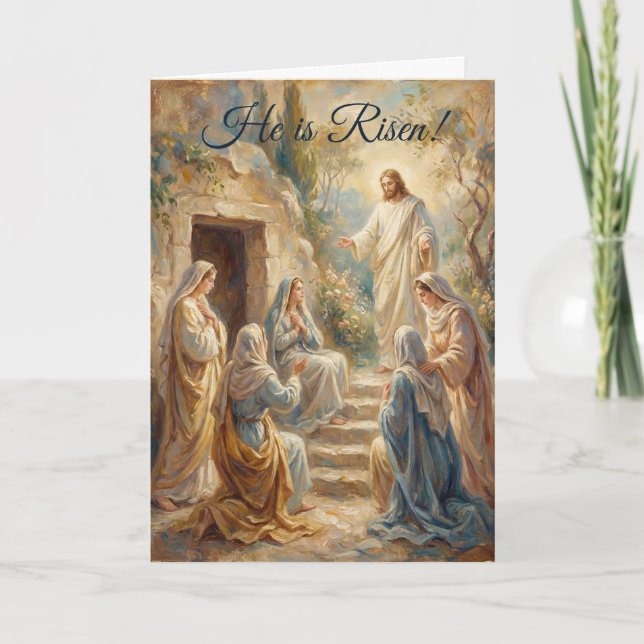 Cartão Women at the Garden Tomb Easter Card (Frente)