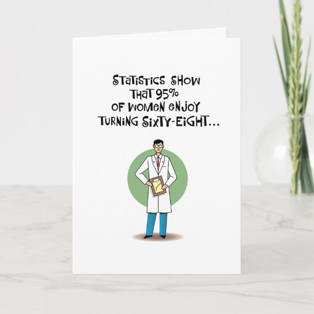 Cartão Women Enjoy Turning 68 Birthday (Frente)