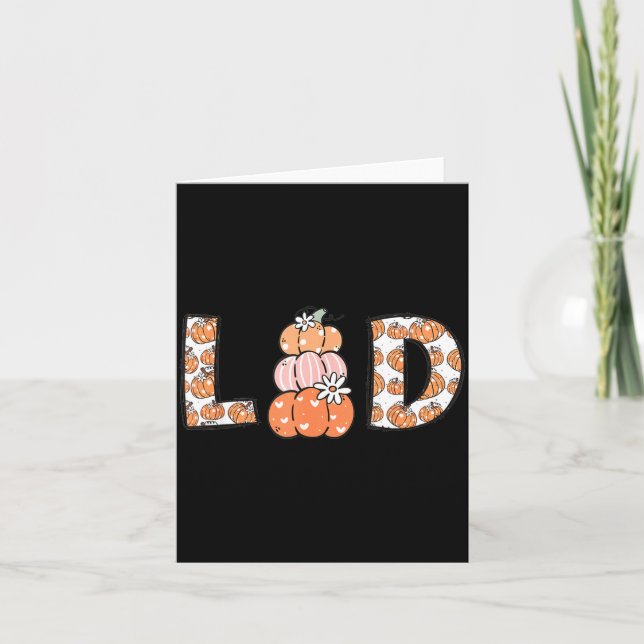 Cartão Women Labor And Delivery Nurse Fall Pumpkins Thank (Frente)