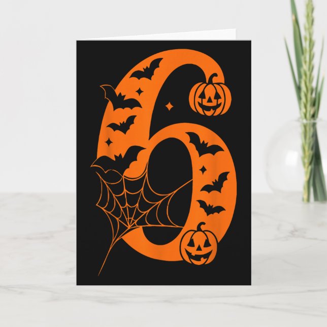 Cartão Women Men Couple Halloween Costume 6 7 Rizz Six Se (Frente)