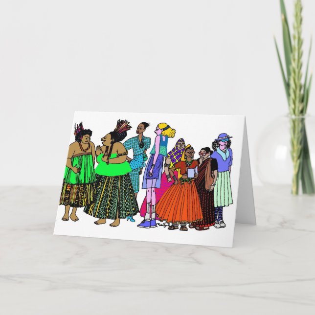 Cartão Women of the World - 6 (Frente)