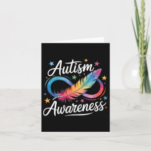 Cartão Womens Autism Awarness Infinity - Símbolo Design p