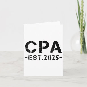 Cartão Womens Cpa Est 2025 Certified Public Accountants E