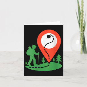 Cartão Womens Geocaching Hiking V-neck