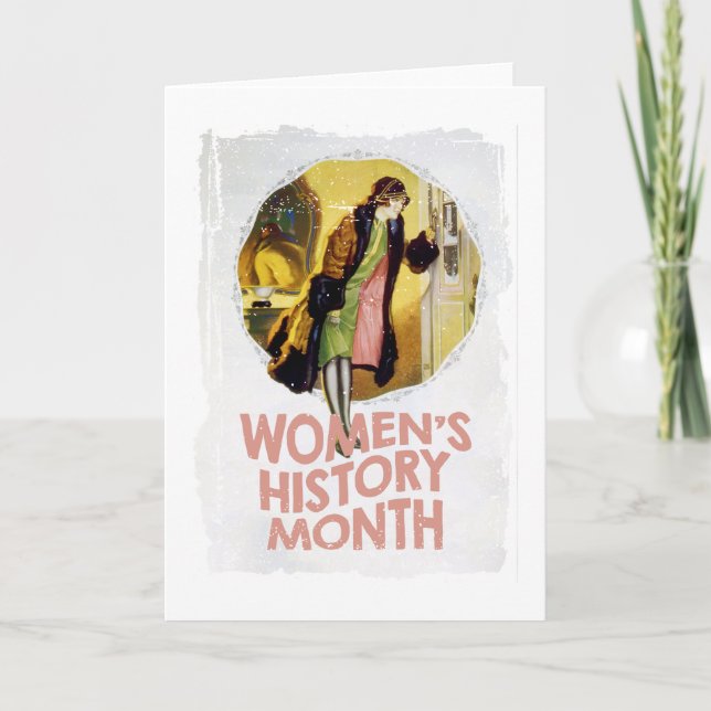 Cartão Women's History Month - Appreciation Day (Frente)