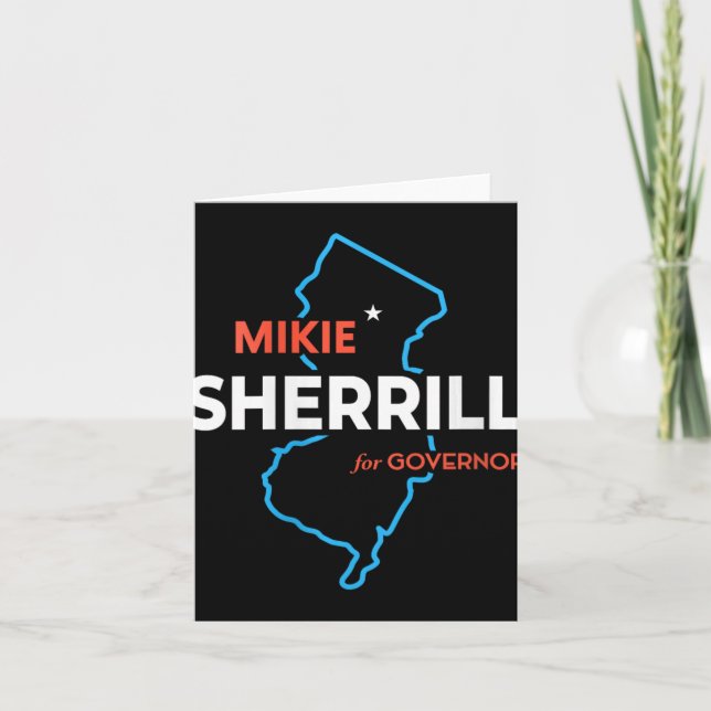 Cartão Womens Mikie Sherrill New Jersey Governor Election (Frente)