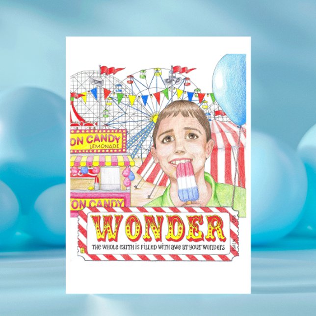 Cartão Wonder Birthday Card (Criador carregado)