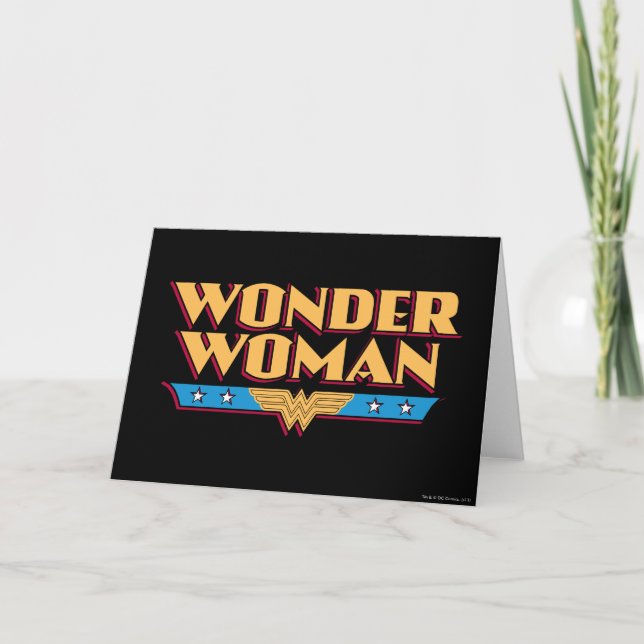 Cartão Wonder Woman Logo 2 (Frente)