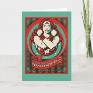Cartão Wonder Woman My Wonderful Mom, On Father's Day
