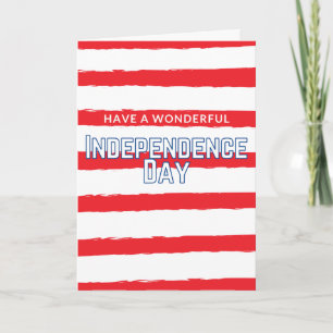 Cartão Wonderful Independence Day Card