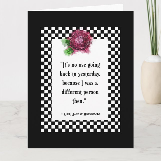 Cartão Wonderland Alice Cote (Frente)