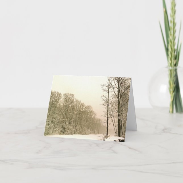 Cartão "Wonderland de inverno" Foto (Frente)