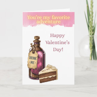 Cartão Wonderland Valetine's Card - Favorite Adventure