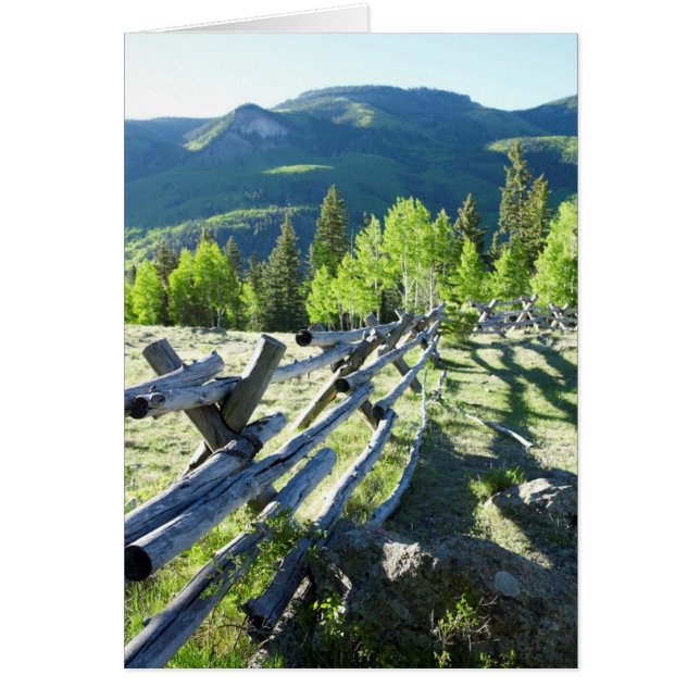 Cartão Wooden Fenceline (Frente)