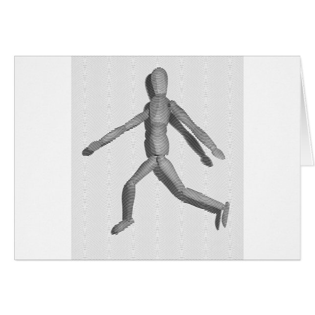 Cartão Wooden Human Mannequin (Frente Horizontal)