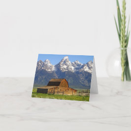 Cartão Wooden Mormon Row Barn