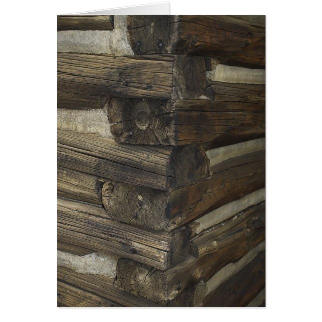 Cartão Wooden Pioneer Cabin (Frente)