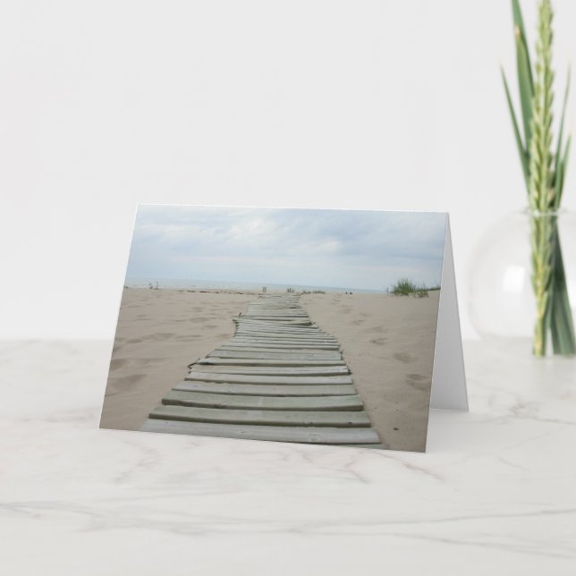 Cartão Wooden Plank Path (Frente)