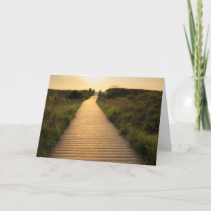 Cartão Wooden Walkway para Praia
