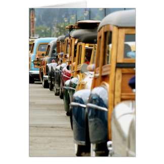 Cartão Woodies alinhou para ir