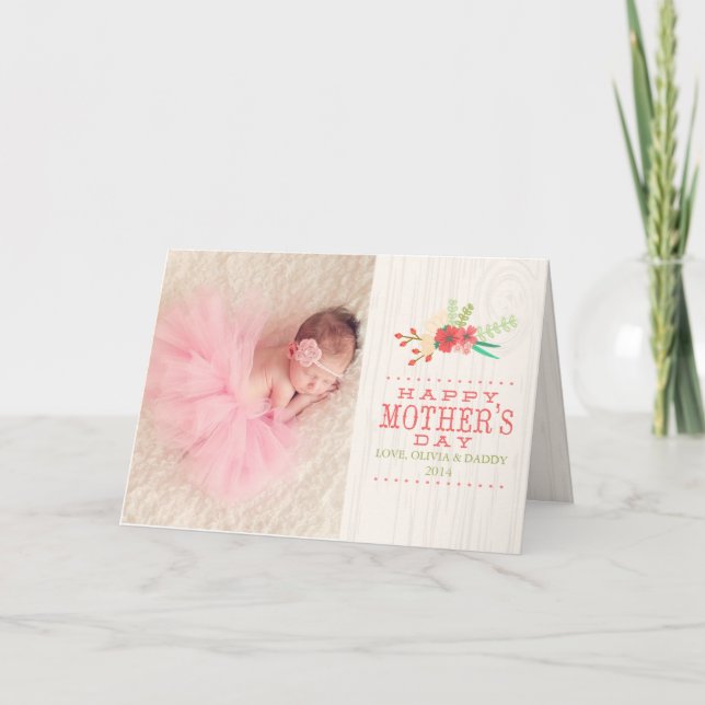 Cartão Woodland Mother's Day Cards (Frente)