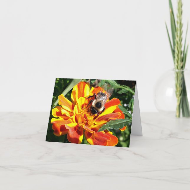 Cartão Woodland Note Card Bee (Frente)