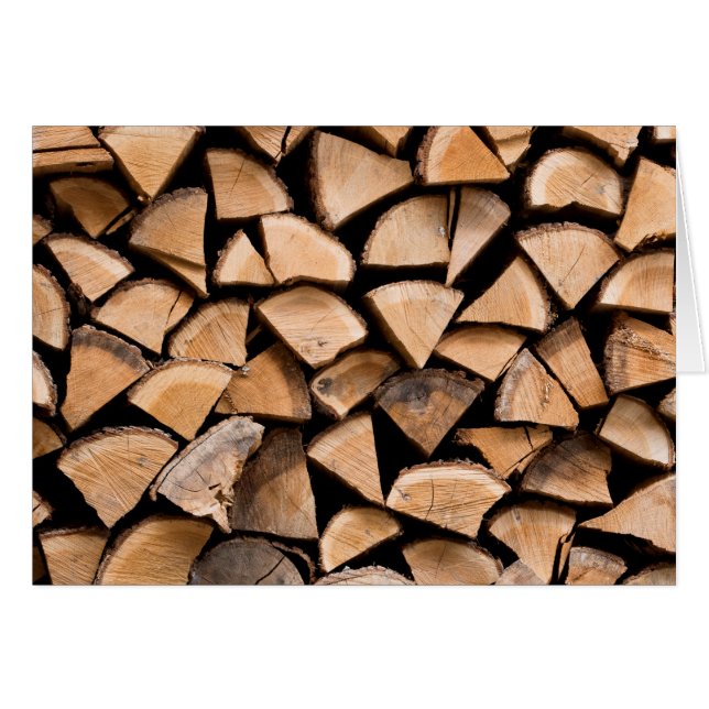 Cartão Woodpile background (Frente Horizontal)