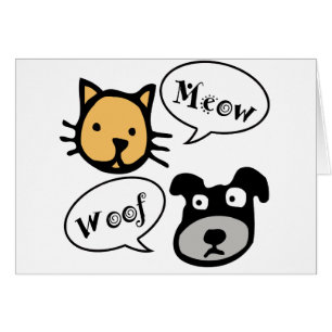 Cartão Woof do Meow
