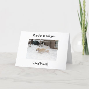 CARTÃO WOOF WOOF AT "4O" YOU LOOK "GOOD!"