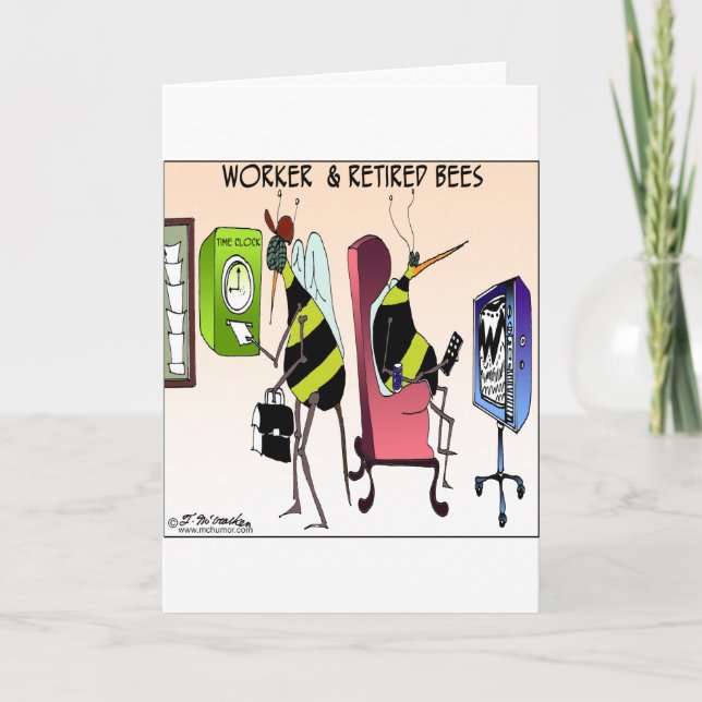 Cartão Worker and Retired Bee (Frente)