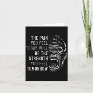 Cartão Workout De Motivação E Citações De Gym Gorilla Min