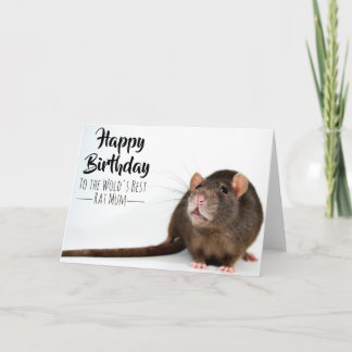 Cartão World' Best Rat Mum